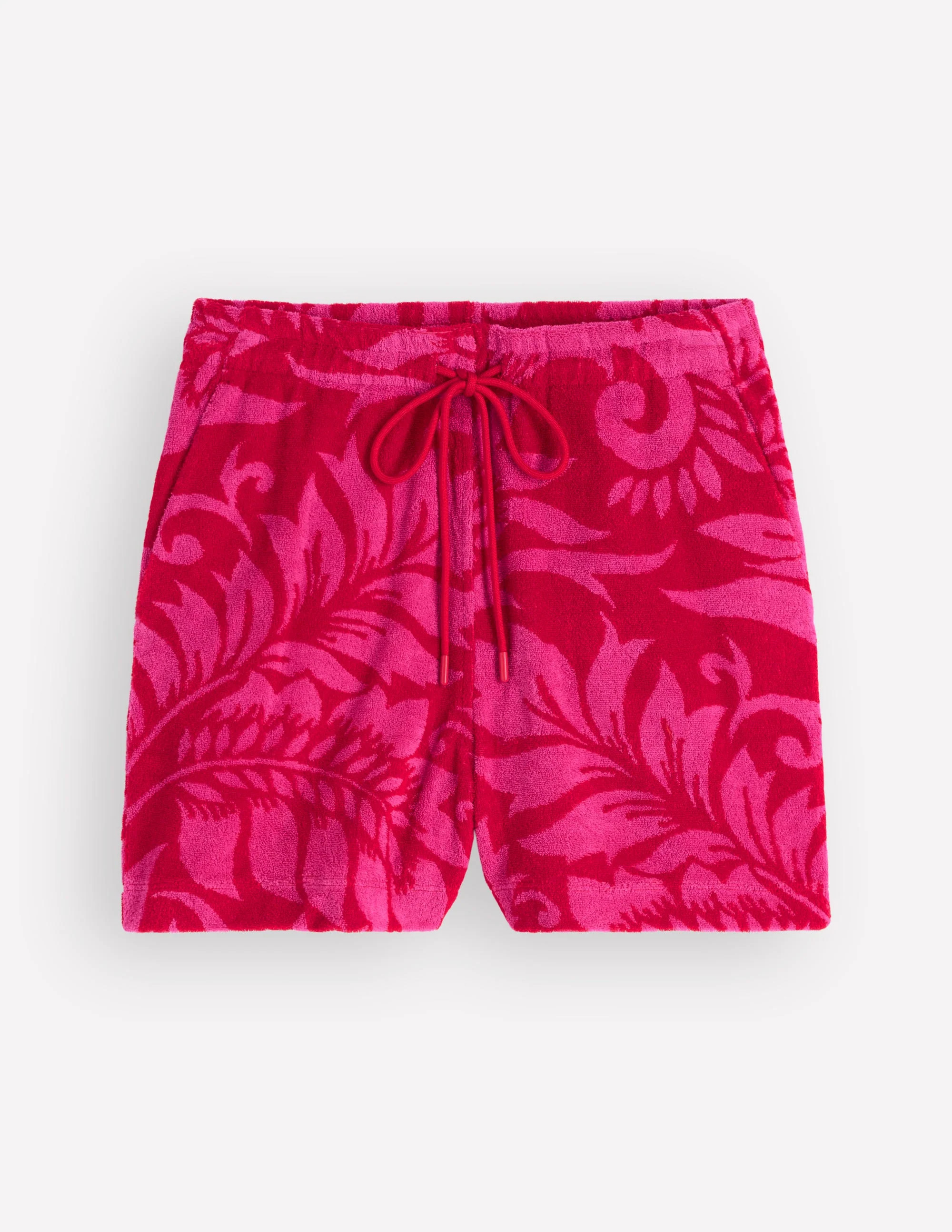 Islington Towelling Shorts-Salsa, Floral | Boden (US)