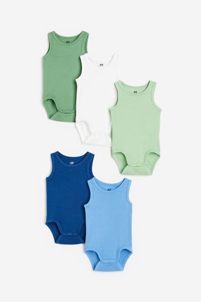 5-pack Cotton Bodysuits | H&M (US + CA)