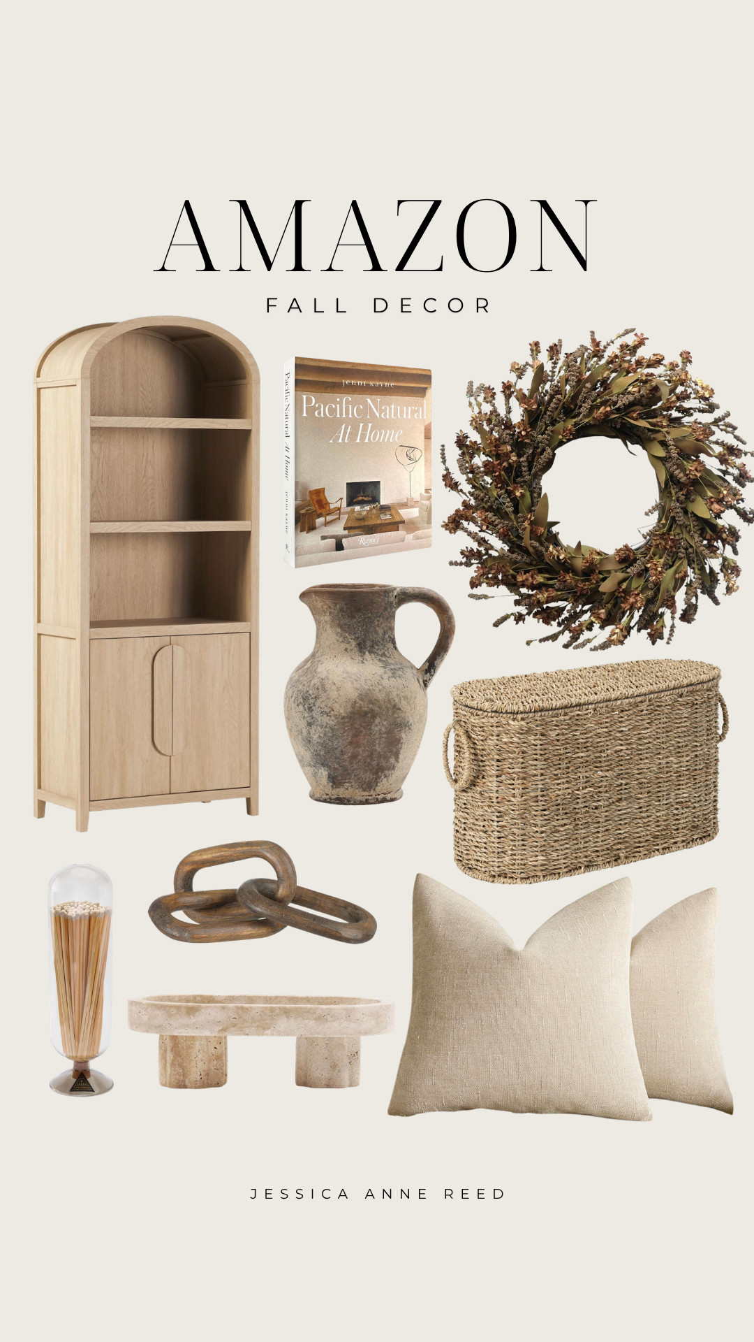 Amazon has some of the best fall decor already available, and these are the pieces I highly recommend checking out! Chic, neutral Amazon fall decor including front porch decor, fall wreaths, gold candles, vase, neutral pillow, chain decor, ceramic vase,  decorative pillows, pumpkins, candles, seasonal florals, cozy throws and living room accents that create an elevated designer-inspired home without the designer price tag.

#LTKHome#LTKSeasonal 

 #LTKSeasonal #LTKHome