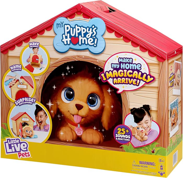 Little Live Pets My Puppy's Home Playset, Interactive Play Dog with Building Dog House Toys, Pupp... | Amazon (US)