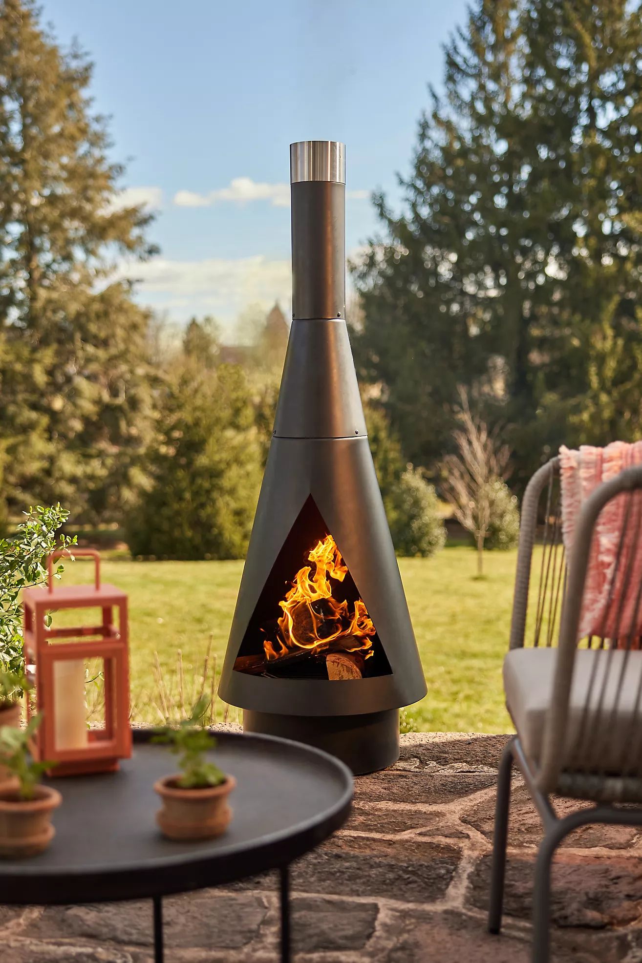 Angled Obelisk Chiminea | Anthropologie (US)