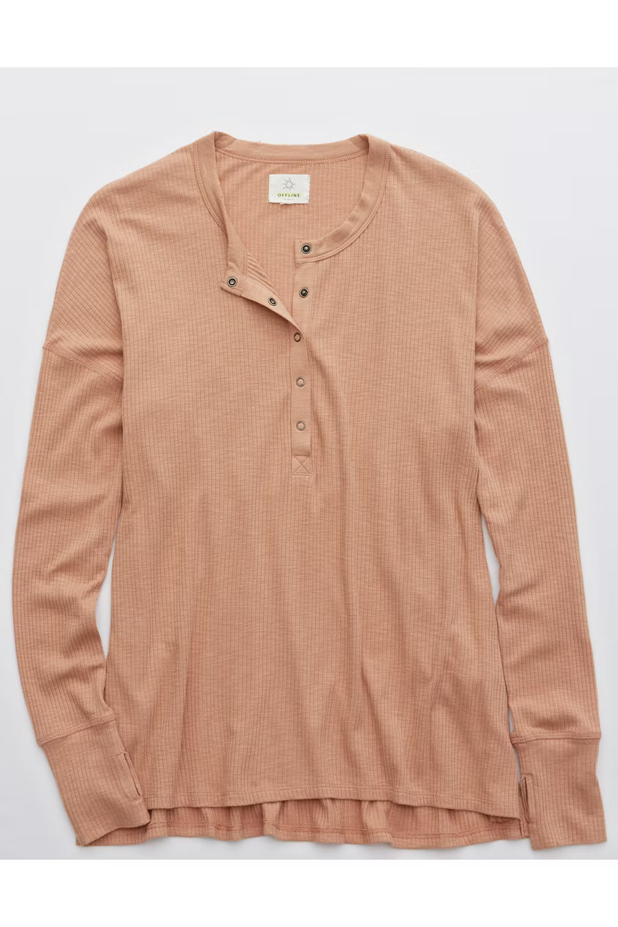 OFFLINE Ribbed Henley T-Shirt | American Eagle Outfitters (US & CA)