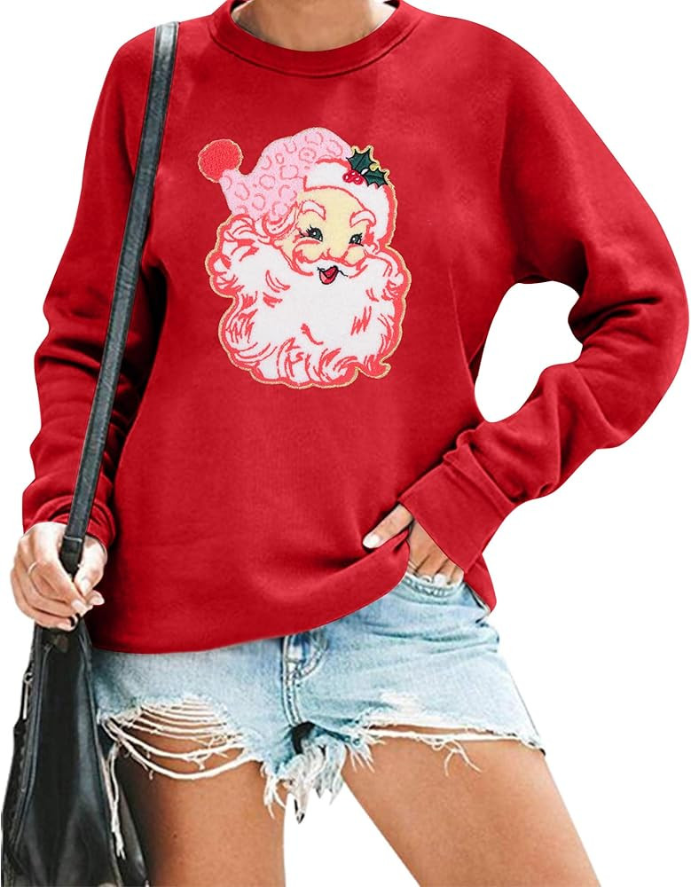 MNLYBABY Merry Christmas Sweatshirt Santa Shirt: Women Tell Me What You Want Shirt Santa Claus Pu... | Amazon (US)