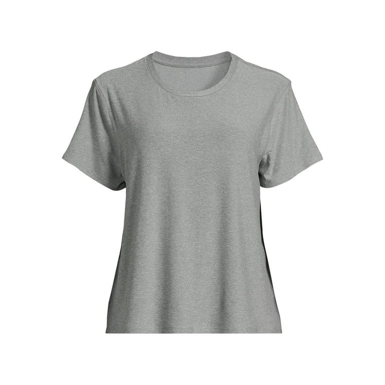 Athletic Works Women's and Women's Plus ButterCore Tee with Short Sleeves, Sizes XS-4X | Walmart (US)