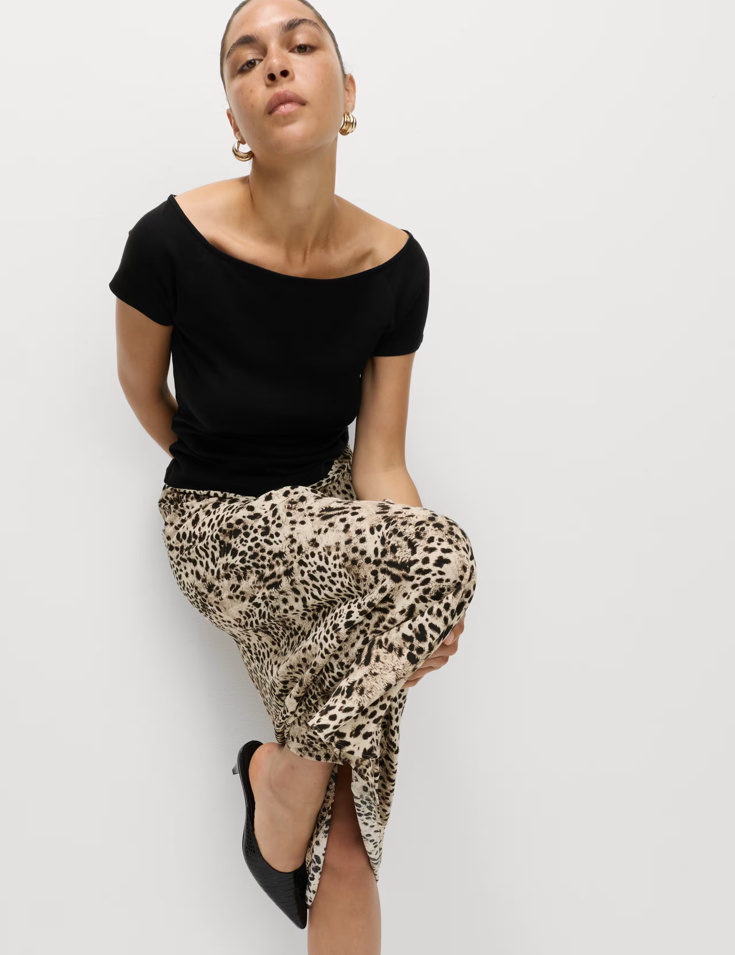 Animal Print Maxi Slip Skirt | Marks & Spencer (UK)