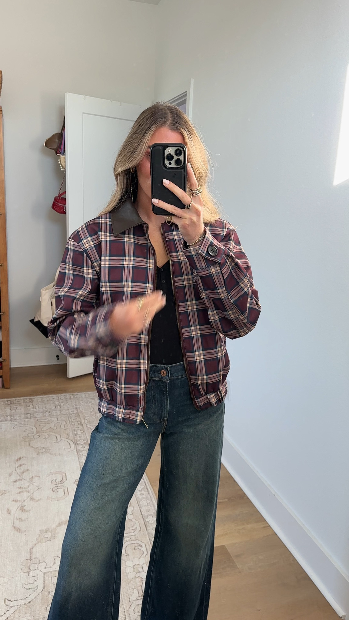 Amazon size small. Chevara Women’s Check Bomber Jacket Vintage Faux Leather Lapel Collar Long Sleeve Zip Up Cropped Outerwear Coat. Zara look for less 

#freepeople #lookforless #affordablefashion #budgetfriendly #budgetfashion #freepeopleinspired #freepeopledupes #amazon #amzonfinds #amazonmusthaves #amazonvirtualtryon #amazonfavorites #amazonfashion #founditonamazon #founditonamazonfashion amazon haul, amazon clothing haul, affordable fashion, clothing haul, fall clothing haul, fall fashion, fall trends, winter clothing haul, amazon fashion, amazon finds, amazon fashion 2026. 

#LTKSeasonal #LTKootd #LTKSaleAlert