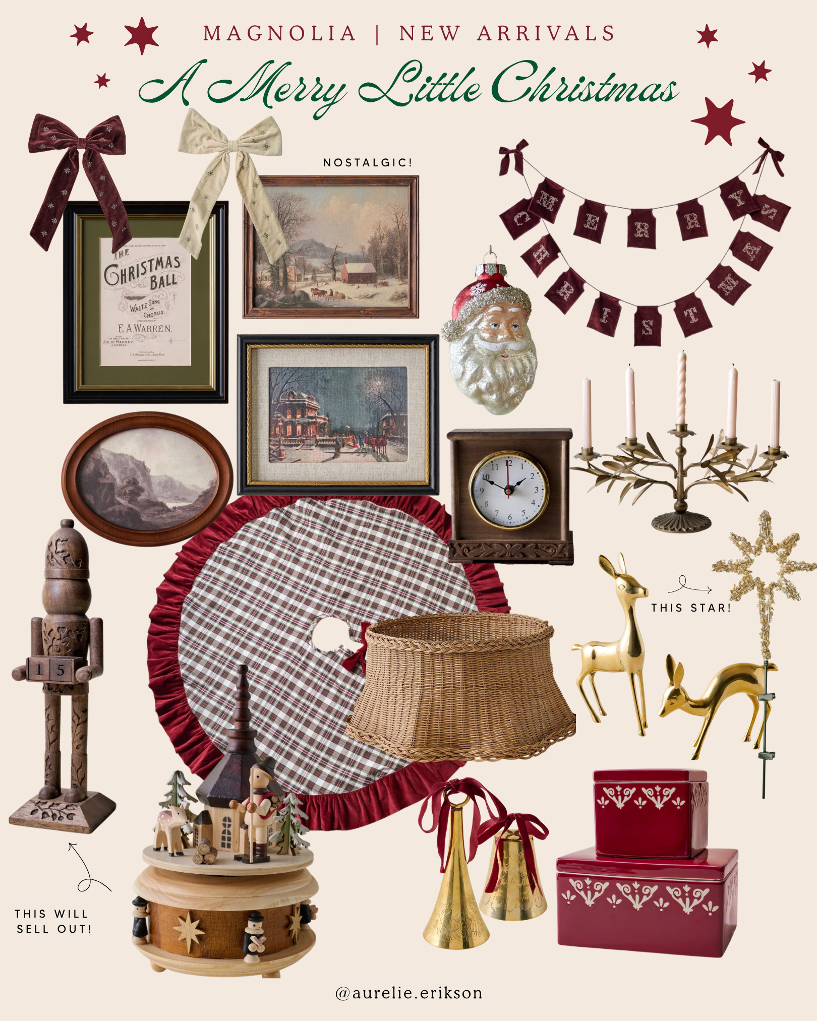 Classic Christmas, but make it collected 🎄✨ Magnolia’s new holiday collection is full of nostalgic, timeless pieces that feel like they’ve been gathered over the years—vintage-inspired details, cozy textures, traditional Christmas decor, and that perfectly imperfect collected look. ❤️
#Magnolia #MagnoliaHome #ChristmasDecor #ChristmasDecorating #ChristmasHome #NostalgicChristmas #ClassicChristmas #TraditionalChristmas #VintageChristmas #CollectedHome #CollectedChristmas #ChristmasInspiration #HolidayDecor #CozyChristmas #ChristmasFinds 

 #LTKSeasonal #LTKHome