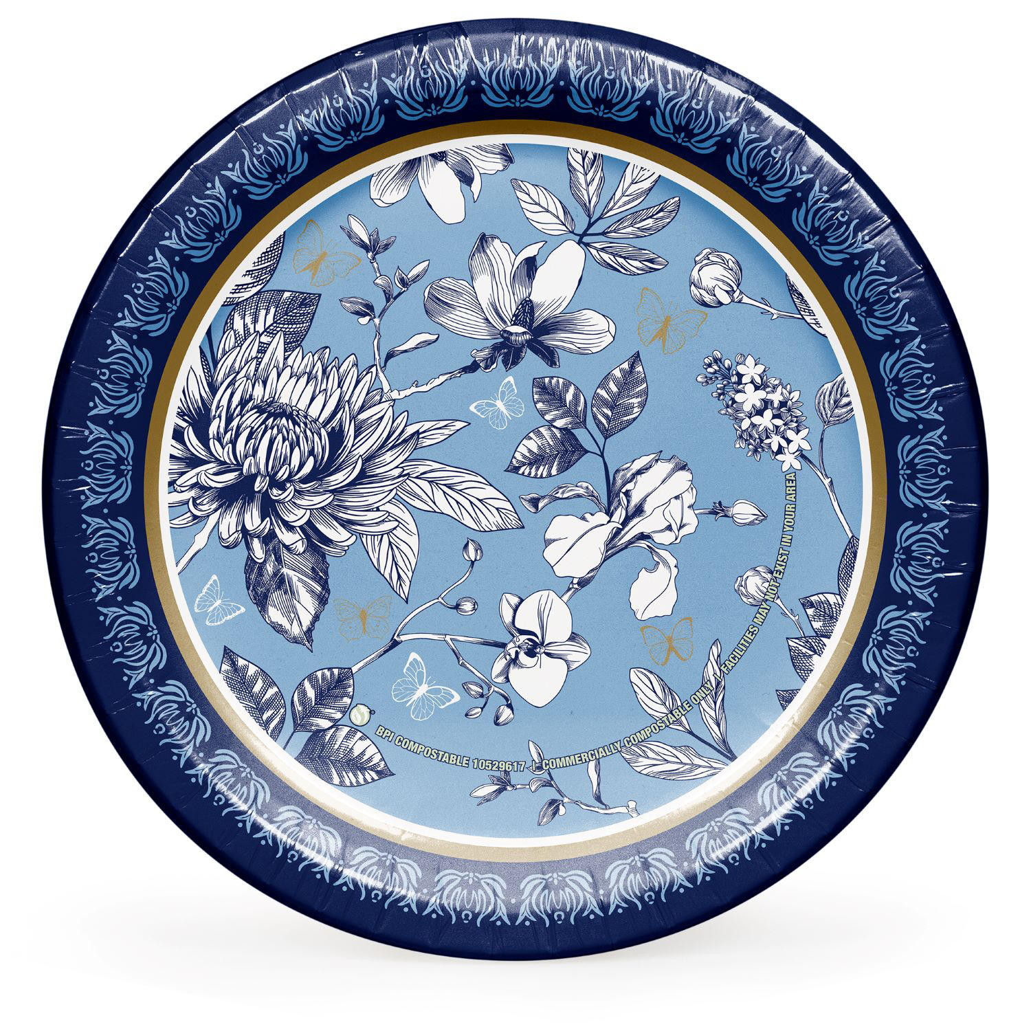 Member's Mark French Floral Paper Plates, 10", 85 ct. | Sam's Club