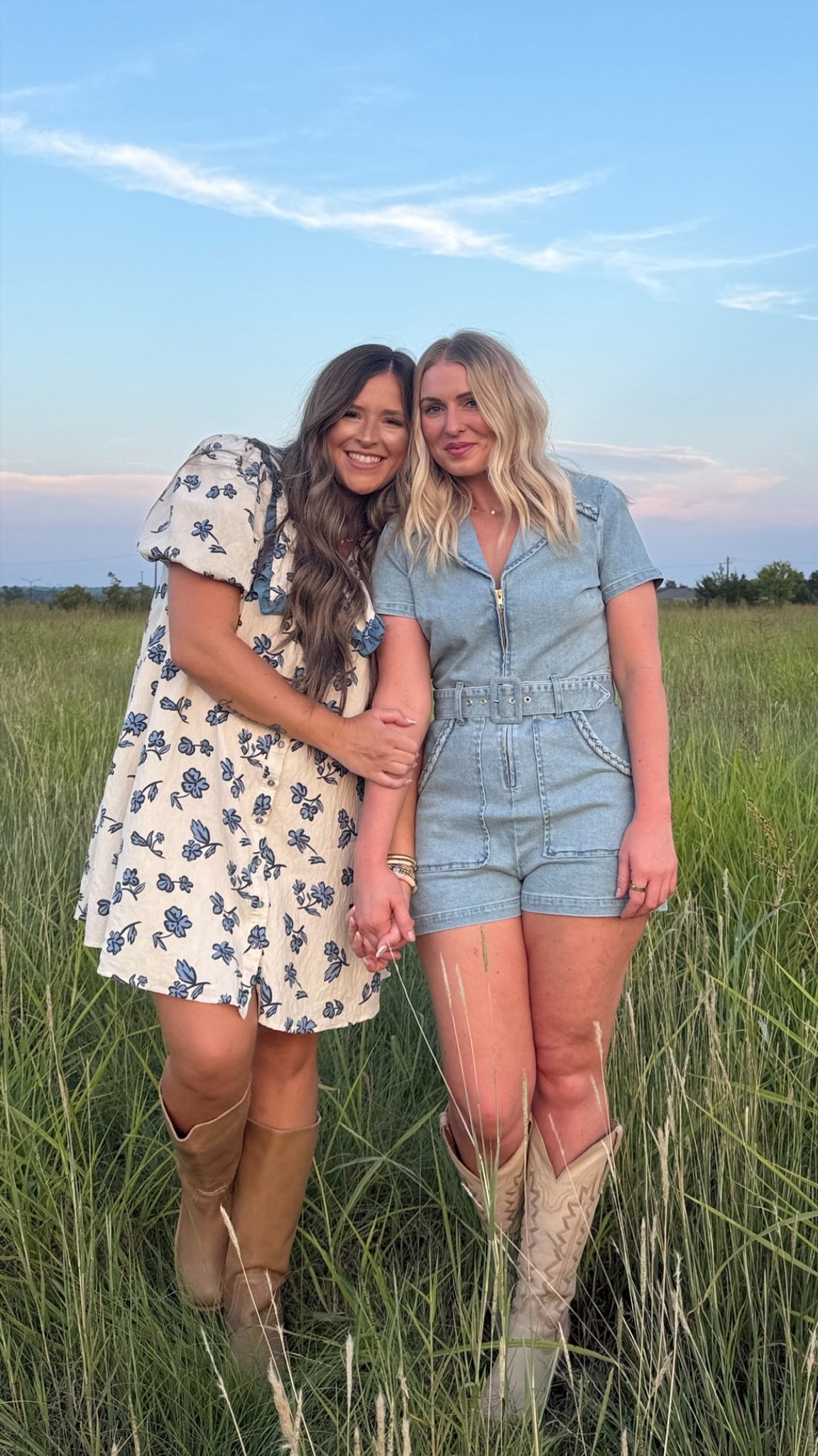 When best friends take on a field with a tripod 🩵 My dress is ZOCO & cannot be linked! It runs a little big, I recommend sizing down. 

Boots are Steve Madden. Blair’s denim outfit is show me your mumu + dingos boots!

Best friends fashion fall fashion fall trends season transition outfits denim romper floral dress poppy flower dress midsize fashionn



#LTKMidsize #LTKSeasonal