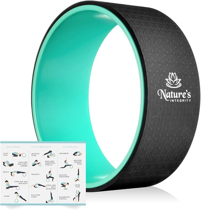 Nature's Integrity Yoga Wheel 13" [Elite Series] - for Stretching, Back Pain, & Improving Backben... | Amazon (US)