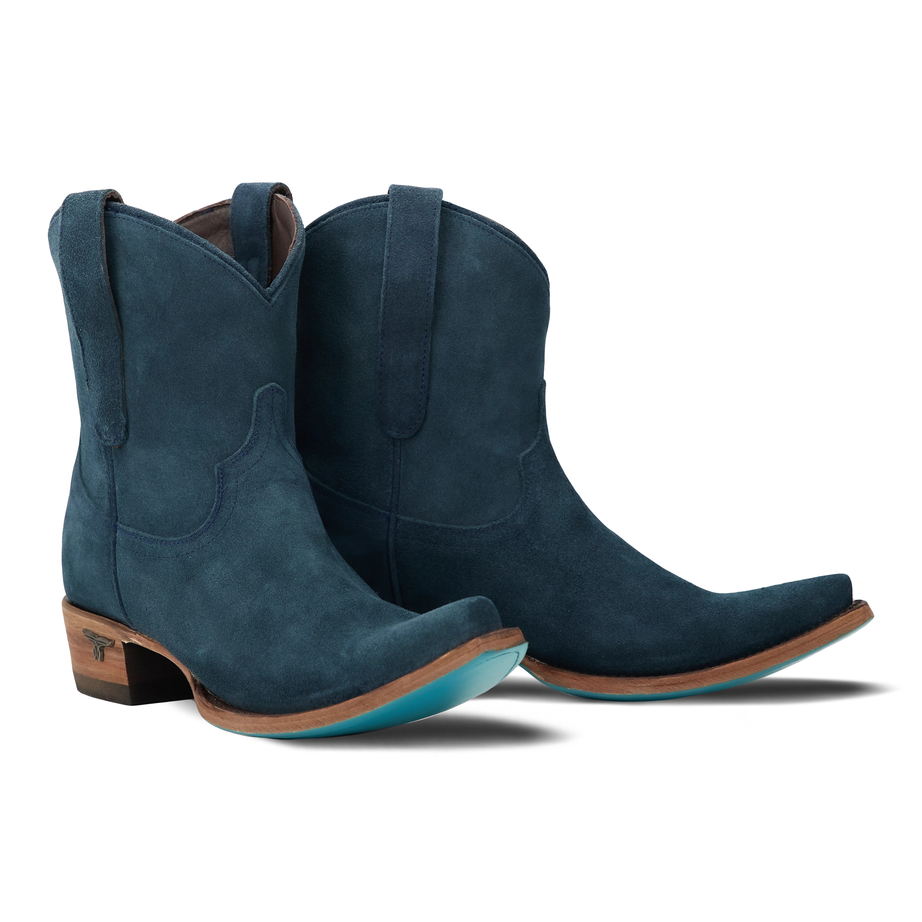 Emma Jane Bootie - Navy Suede | Lane Boots