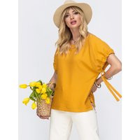 Linen Yellow Blouse Summer For Woman Mustard Everyday Blouse Party Occasion Fashionable Casual | Etsy (US)