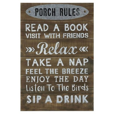 Porch Rules Wall Décor - 3R Studios | Target