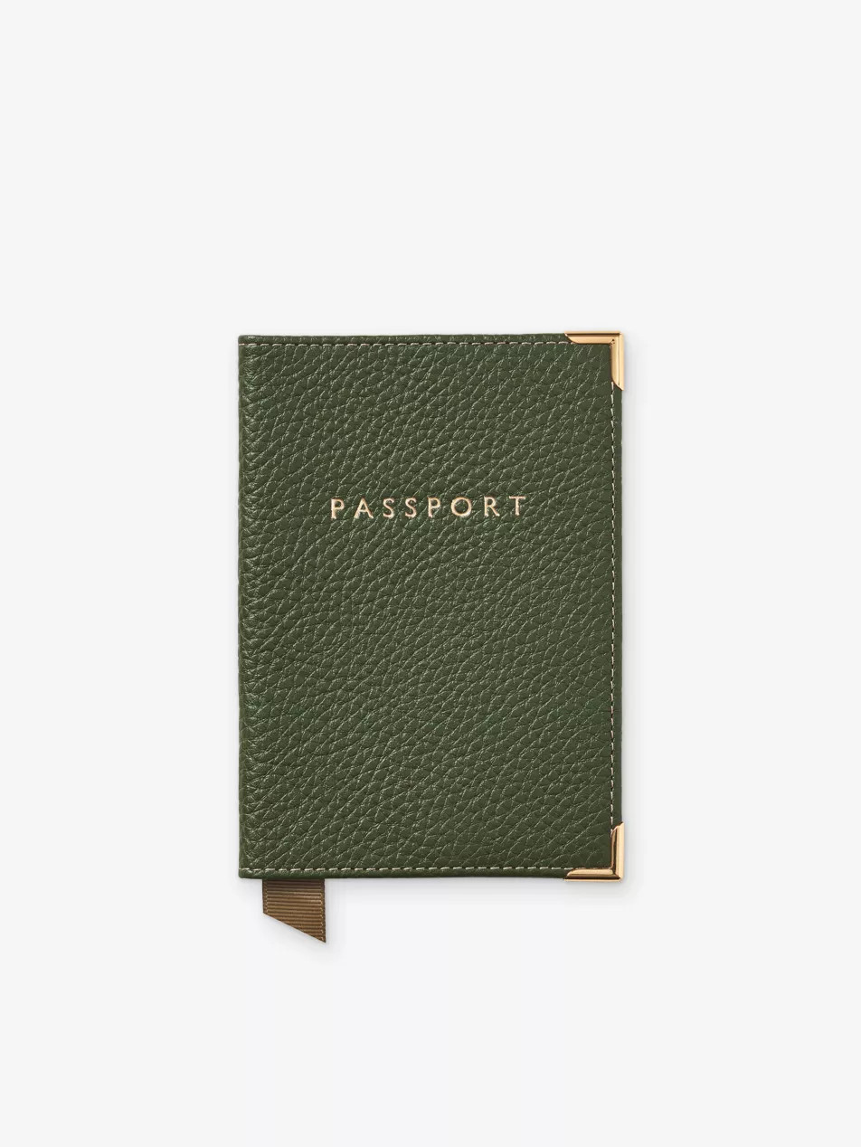 Plain Leather Passport Cover | Selfridges