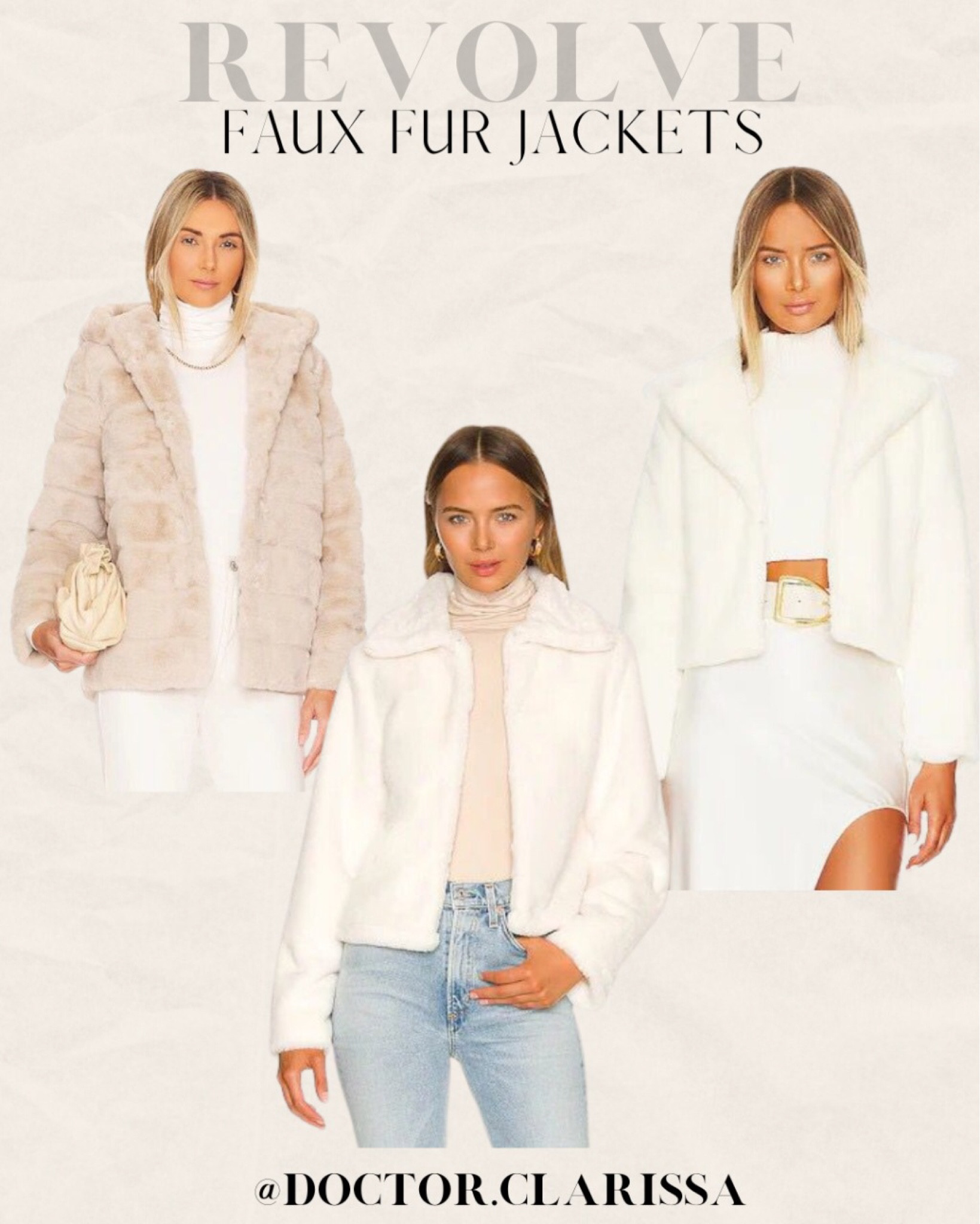 Revolve holiday faux fur jackets 

#LTKtravel #LTKstyletip #LTKHoliday
