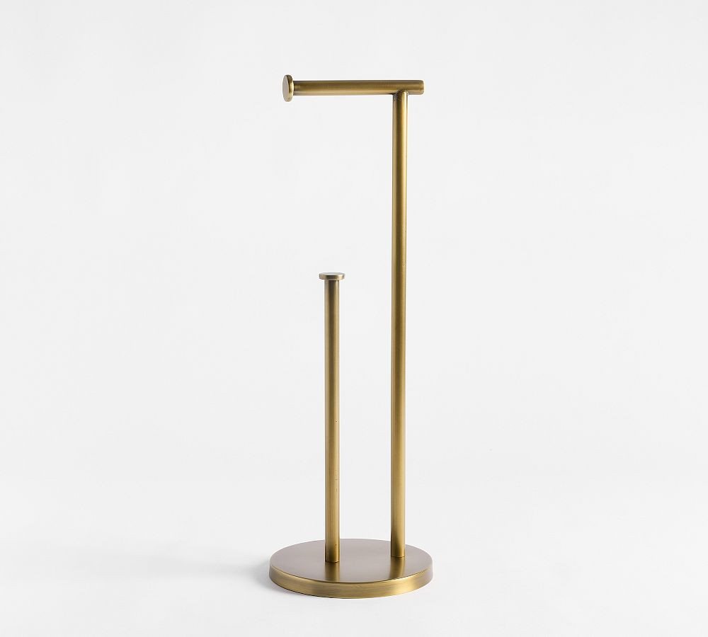 Linden Standing Toilet Paper Holder | Pottery Barn (US)