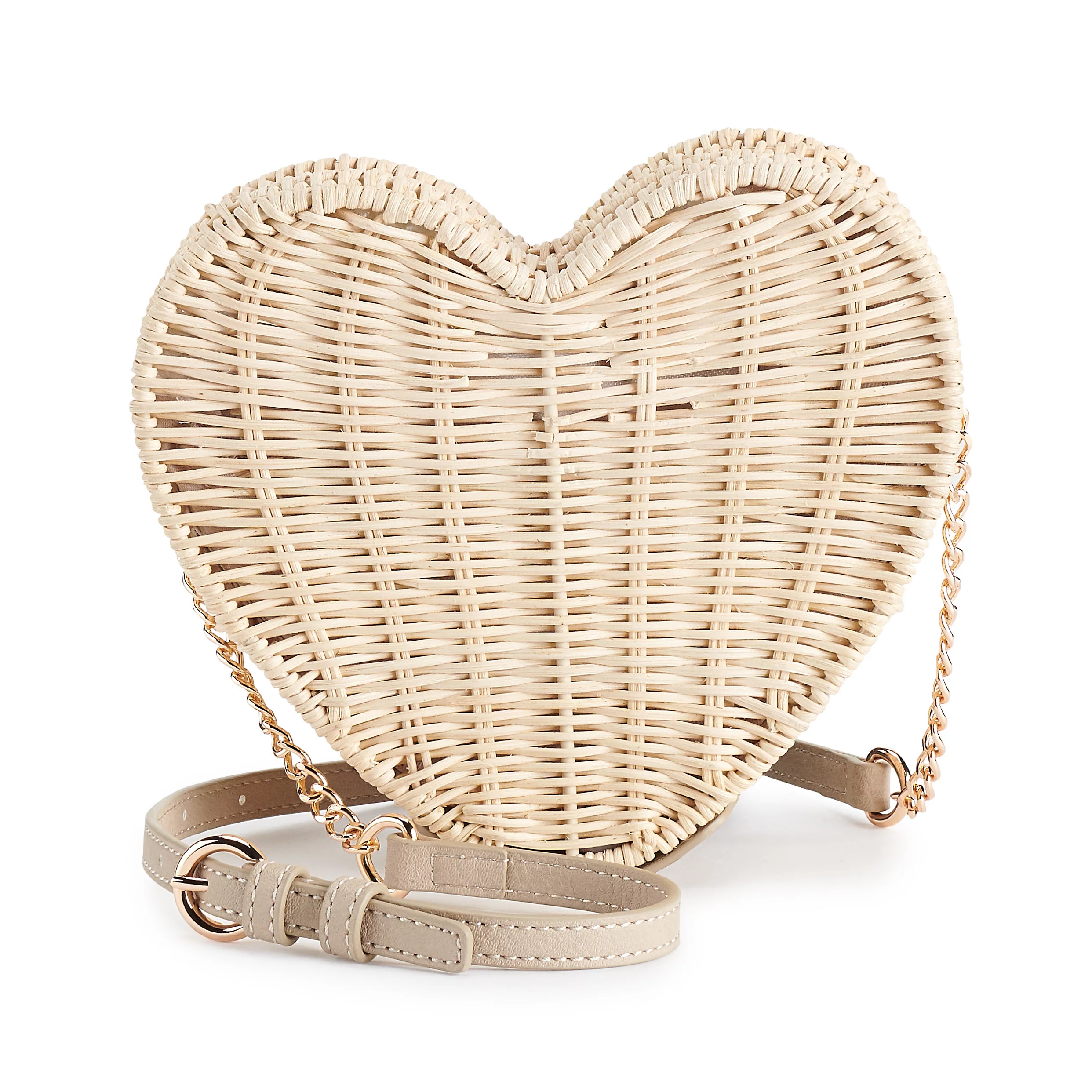 LC Lauren Conrad Wicker Heart Crossbody Bag | Kohl's
