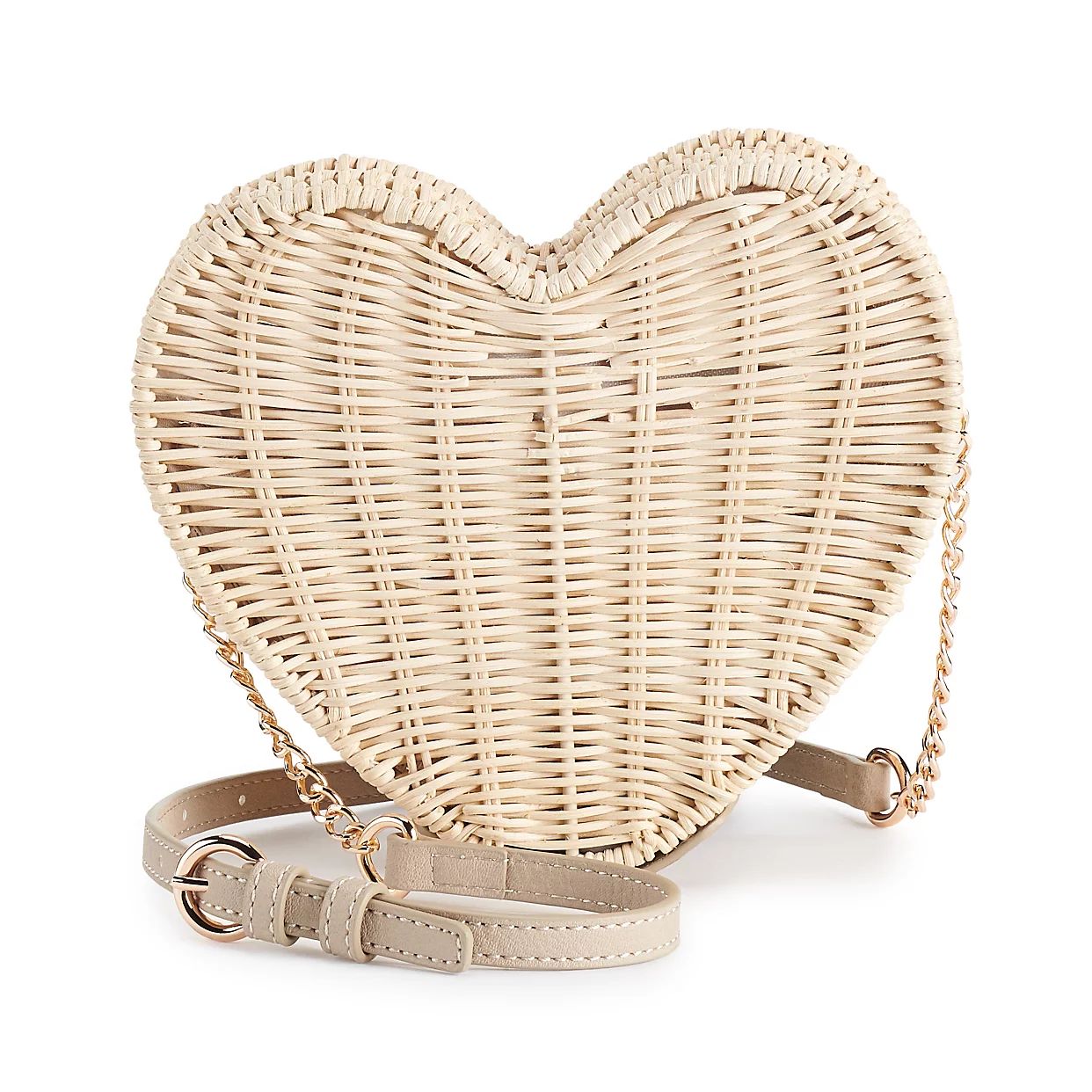 LC Lauren Conrad Wicker Heart Crossbody Bag | Kohl's