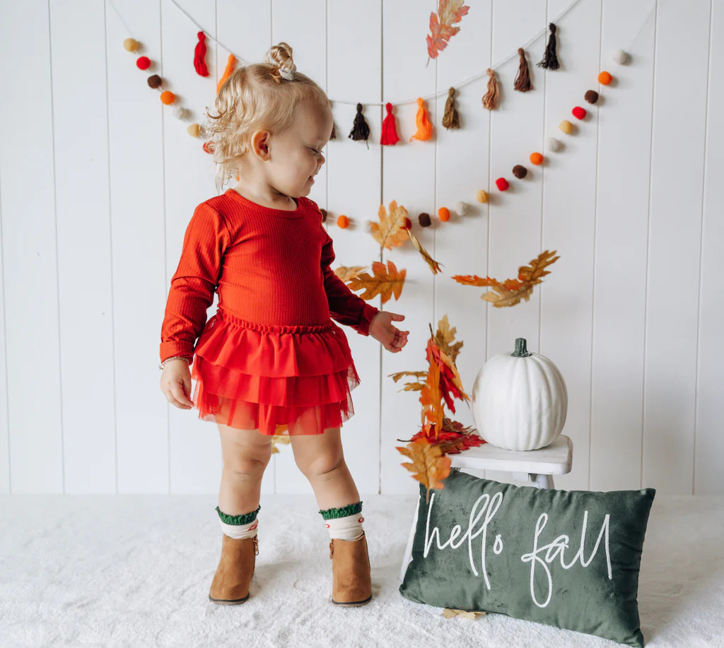 BRICK RIB DREAM TUTU BODYSUIT DRESS | Dream Big Little Co.