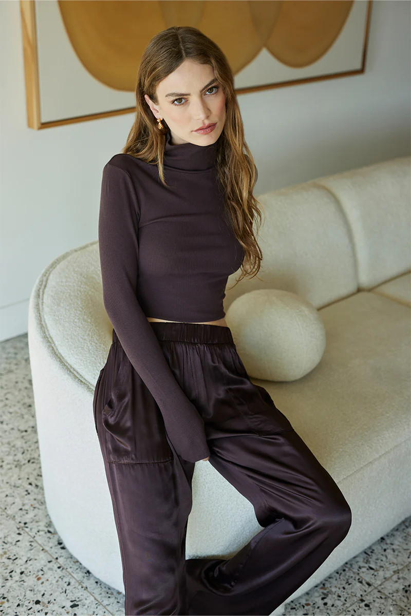 TURTLENECK LONG SLEEVE TEE | bobi Los Angeles