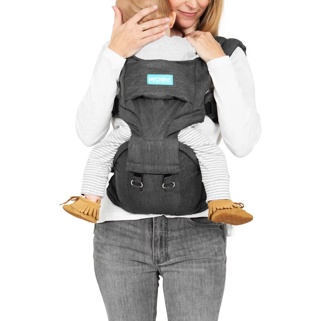 MOBY 2-in-1 Baby Carrier & Hip Seat in Grey at Nordstrom | Nordstrom