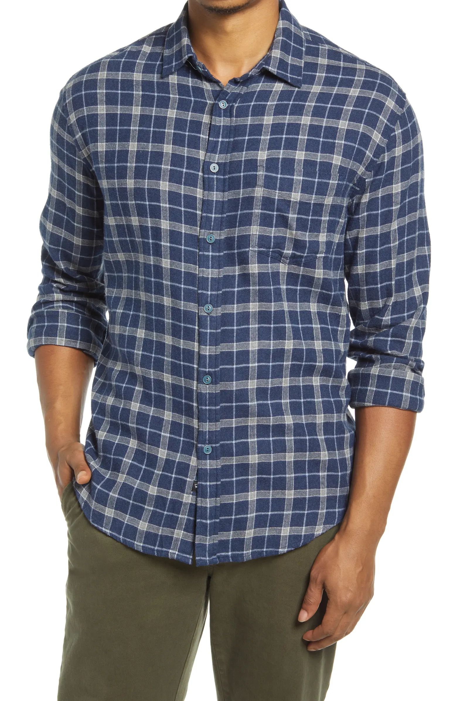 Rails Brushed Lennox Plaid Flannel Button-Up Shirt | Nordstrom | Nordstrom