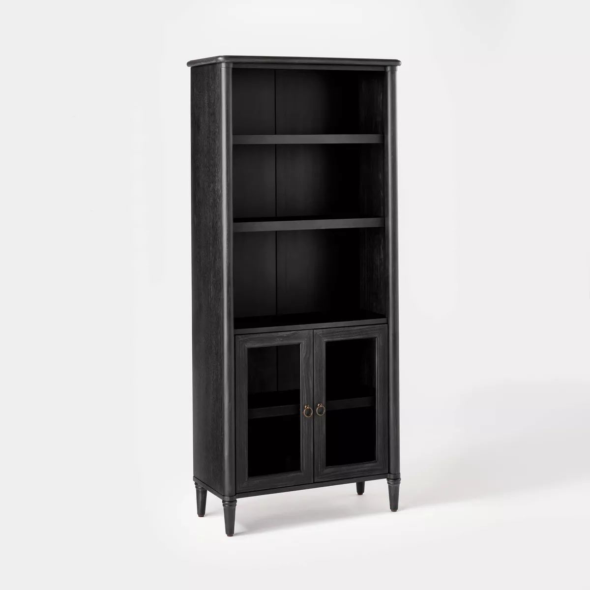 Killybrooke Glass Accent Cabinet Black - Threshold™ designed with Studio McGee | Target