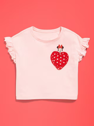 Old Navy x Disney Minnie Mouse Ruffle-Sleeve T-Shirt for Toddler Girls | Old Navy (US)