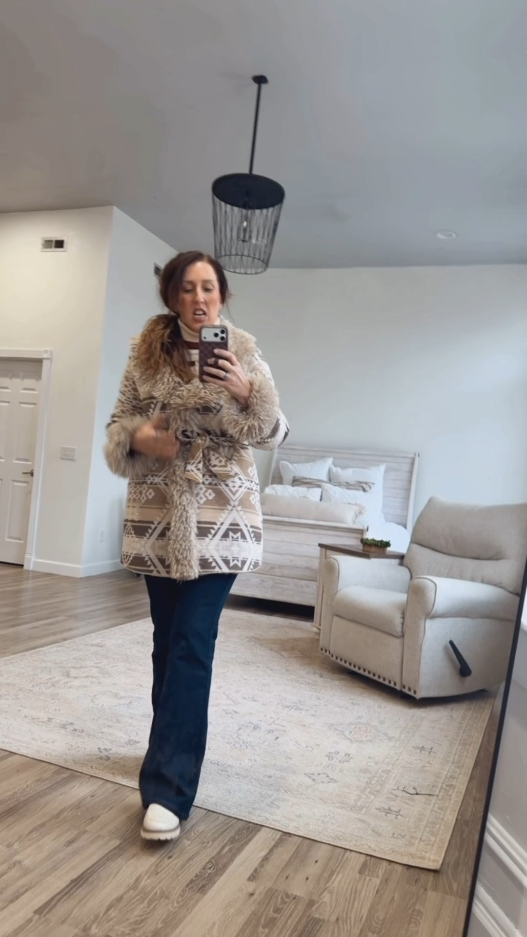 Date night outfit- all Red Raccoon but linking similar. This coat I eyed for a long time and I absolutely love it! 

#LTKTall #LTKOver40