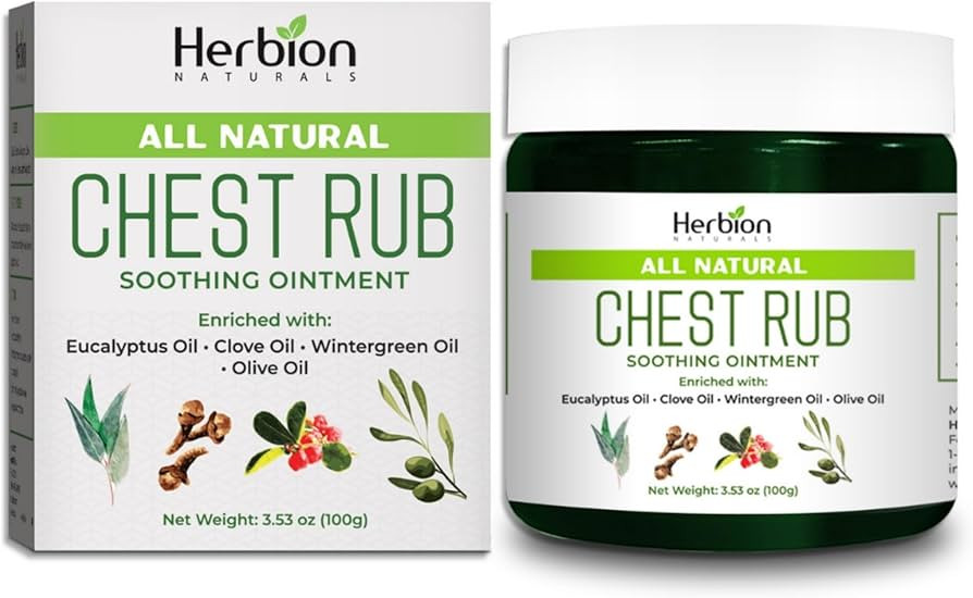 Herbion Naturals Chest Rub, 3.53 oz - Natural Soothing Ointment with Soothing Vapors for Adults &... | Amazon (US)