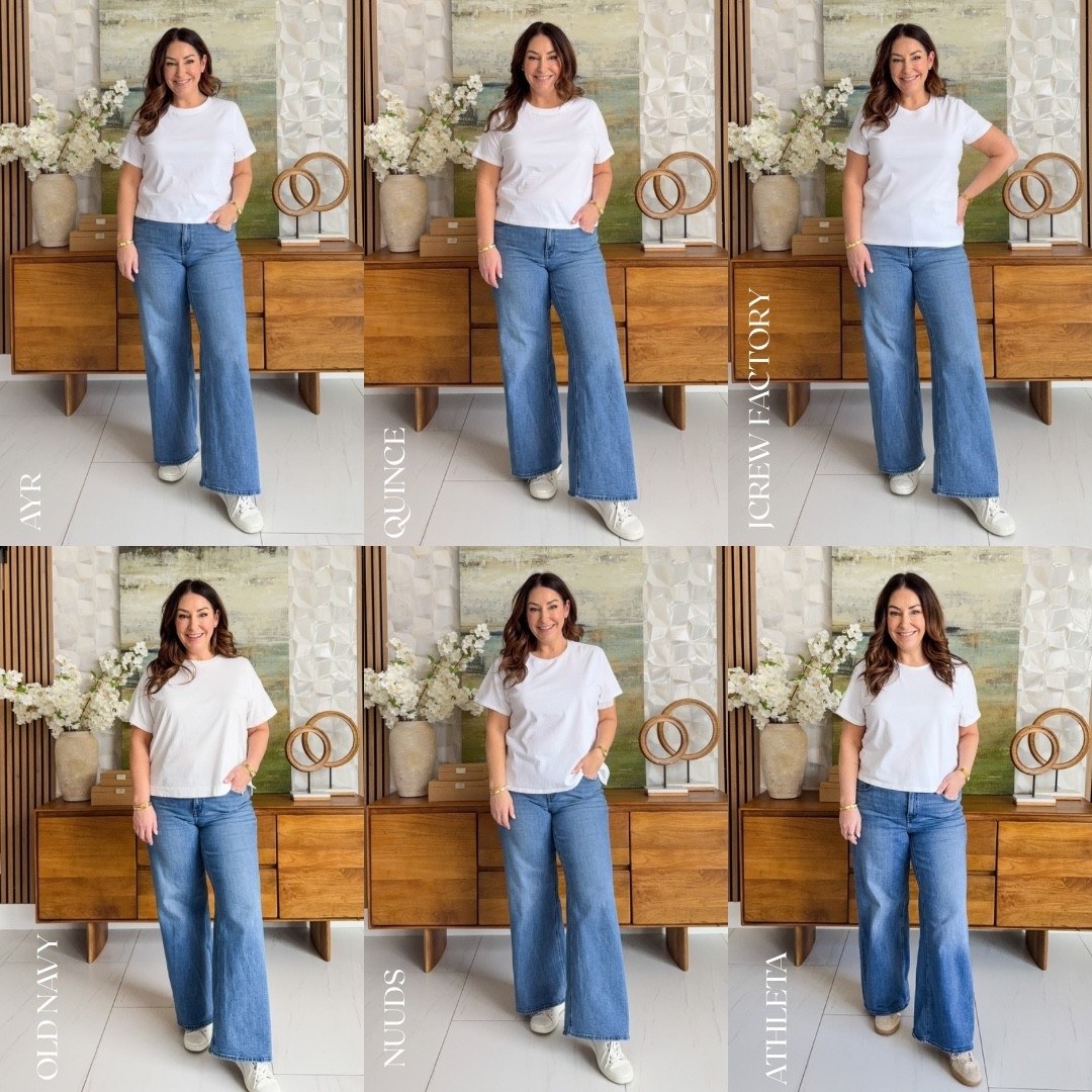 The classic white t-shirt but they all are a little different! Wearing large 

#LTKOver40 #LTKSeasonal #LTKMidsize