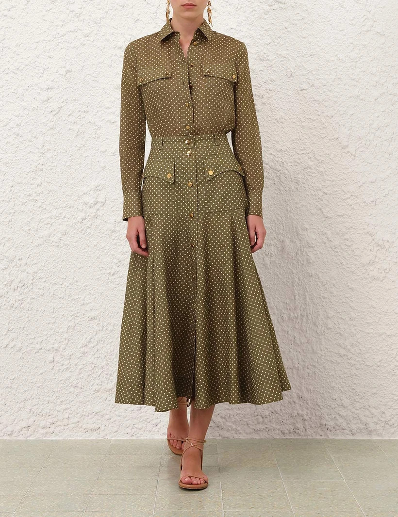 Luna Cargo Midi Skirt            
        
            

    
    
    











    

        ... | ZIMMERMANN (US, CA, EU, MENA)