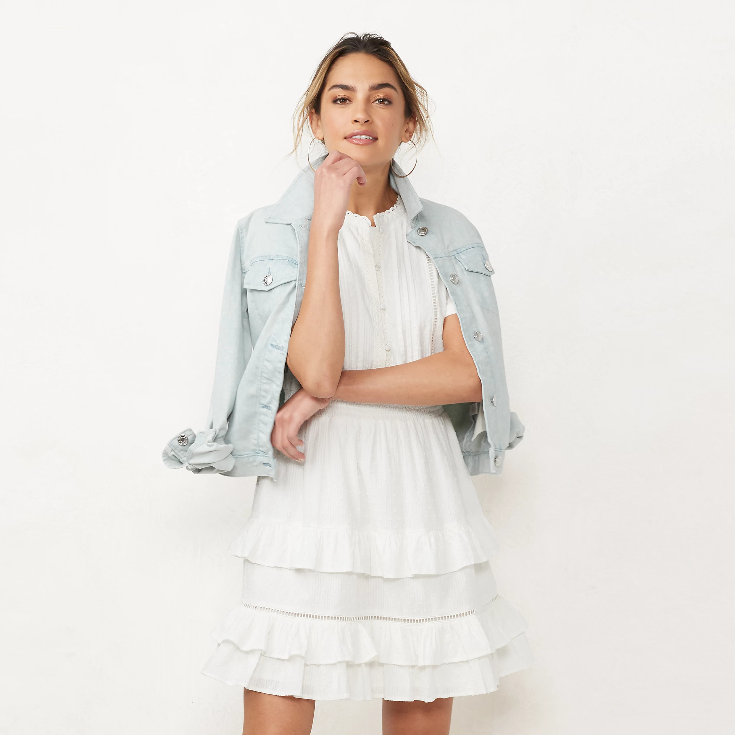 Women's LC Lauren Conrad Pintuck Puff-Sleeve Dress | Kohl's