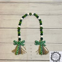 st. Patrick's Day Wood Beaded Garland/ Tier Tray Decor/ Bead Day Decor | Etsy (US)