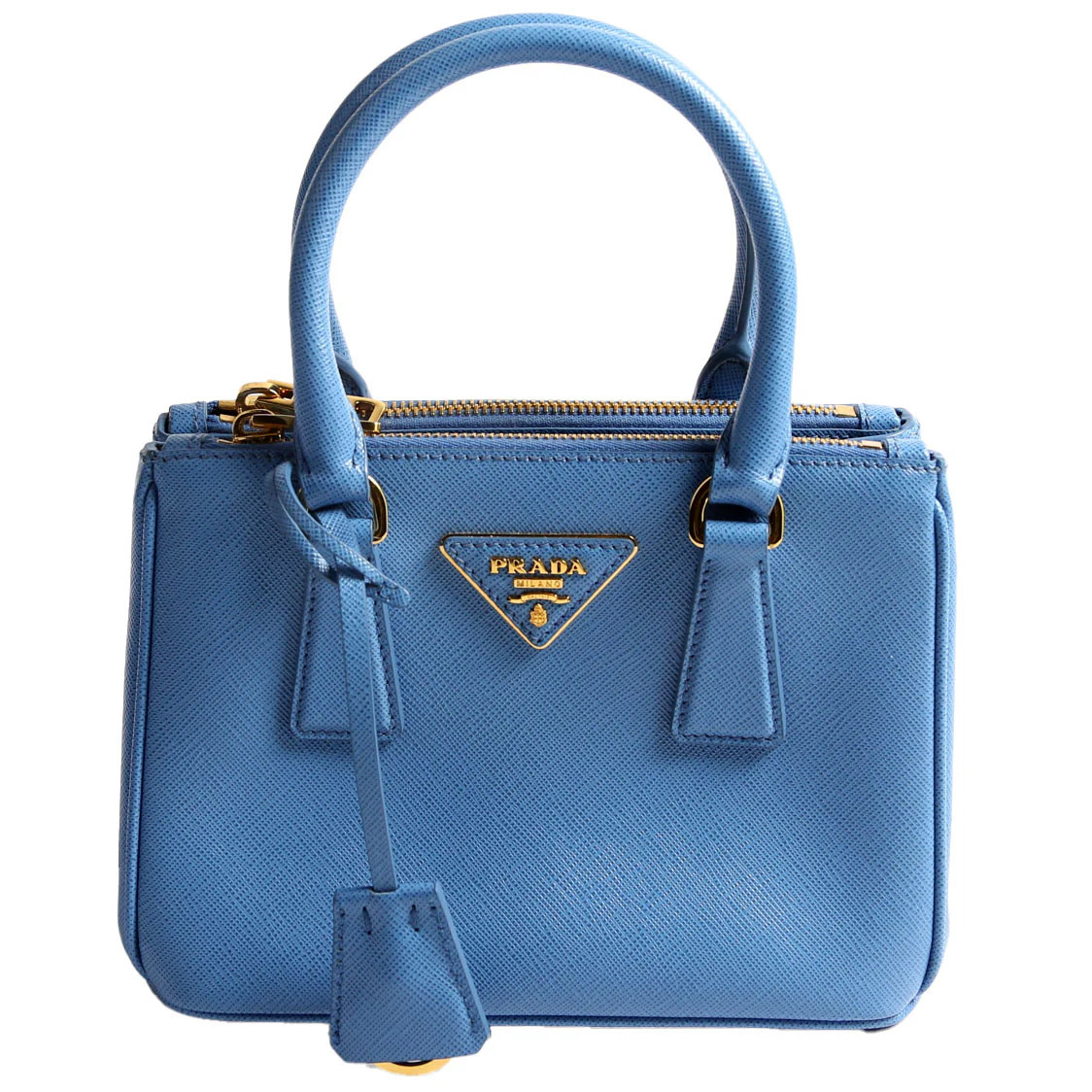 Saffiano Galleria Mini Blue | Keeks Designer Handbags