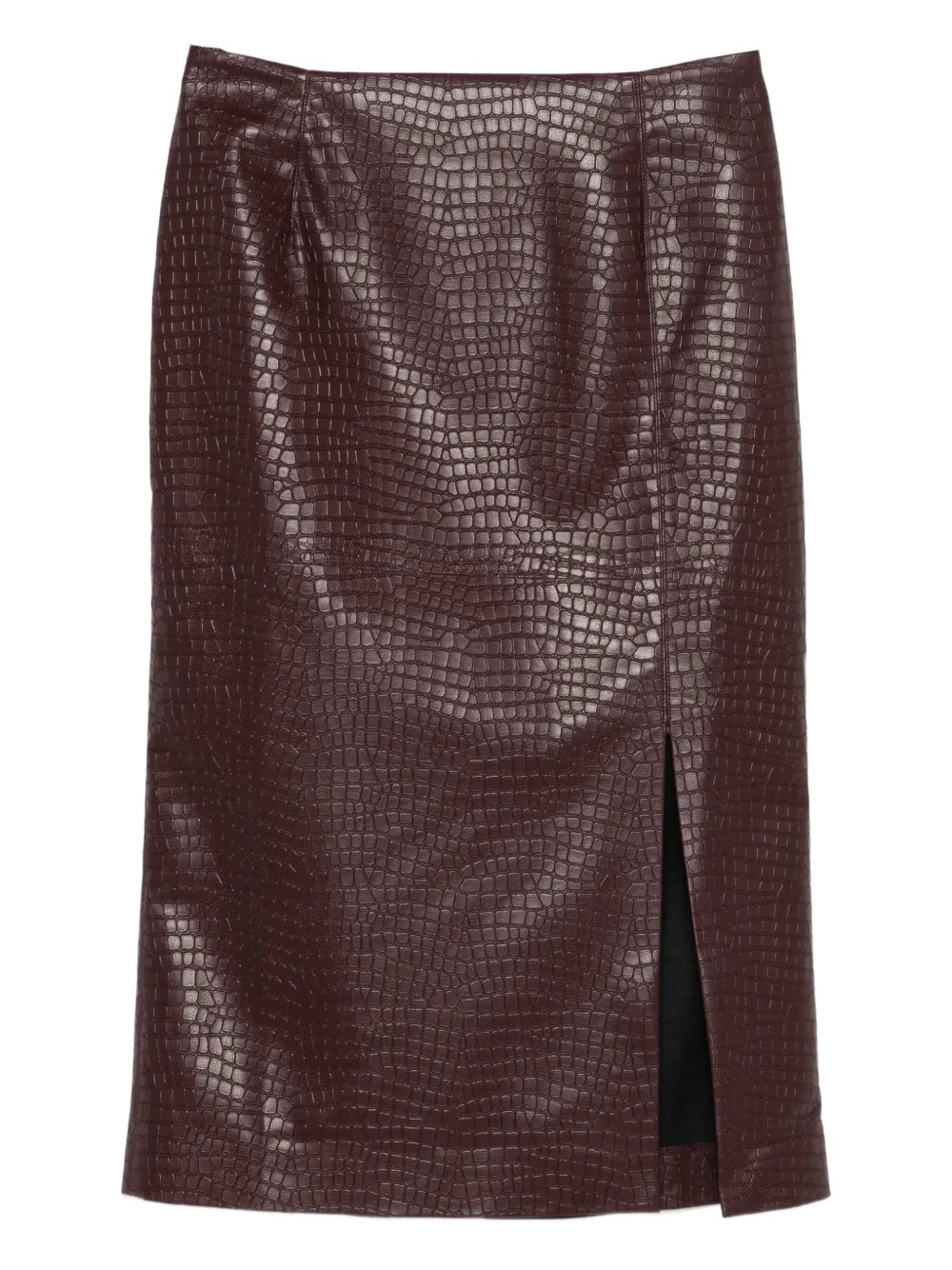 Manuel Ritz crocodile-effect faux-leather Skirt | Red | FARFETCH | Farfetch Global
