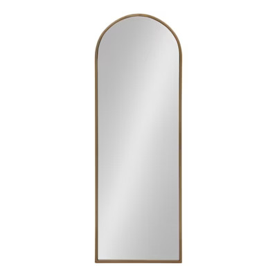 16" x 47" Valenti Tall Framed Arch Mirror Gold - Kate and Laurel | Target