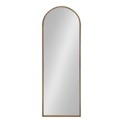 16&#34; x 47&#34; Valenti Tall Framed Arch Mirror Gold - Kate and Laurel | Target