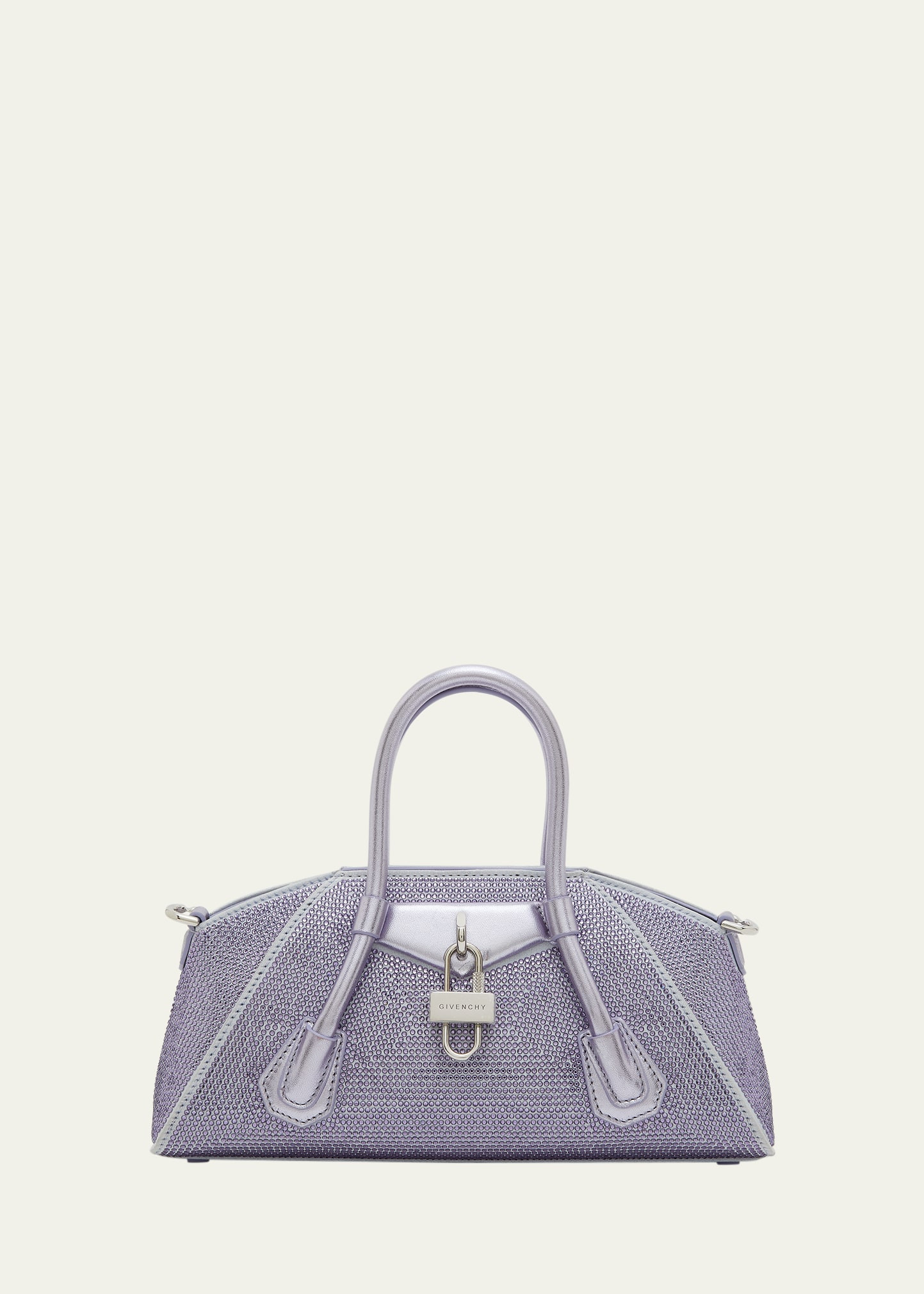 Givenchy Mini Antigona Top-Handle Bag in Embellished Silk and leather | Bergdorf Goodman