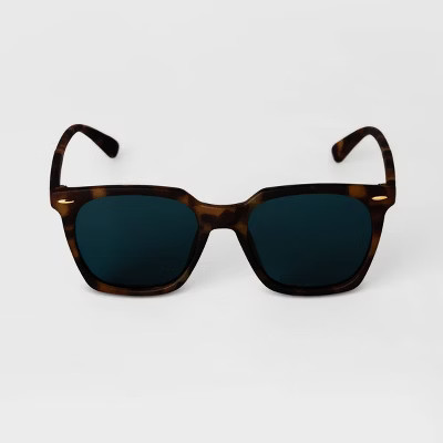 Men's Square Sunglasses - Goodfellow & Co™ Brown | Target