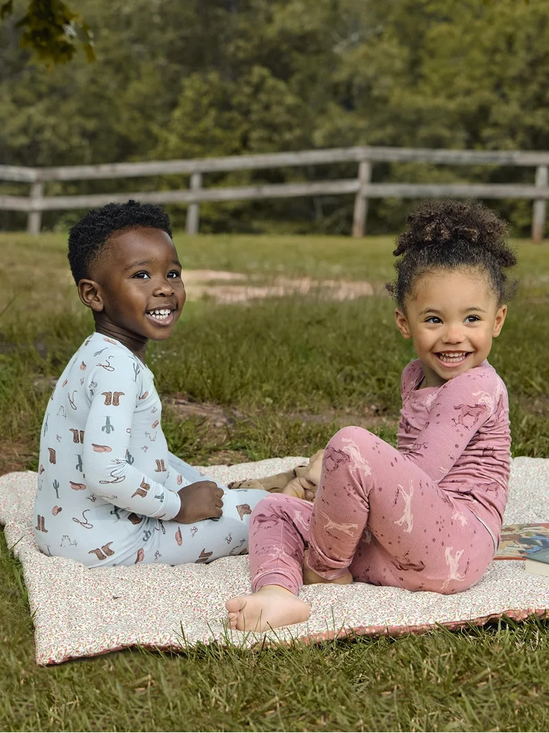 Modern Moments by Gerber Toddler Neutral Super Soft Pajama Set, 2-Piece, Sizes 12 Months-5T | Walmart (US)
