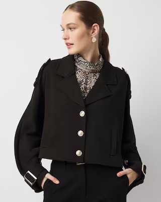 Cropped Knit Trench Jacket25% Off. Price as Marked.25% Off. Price as Marked.$123.75$165.00 | White House Black Market