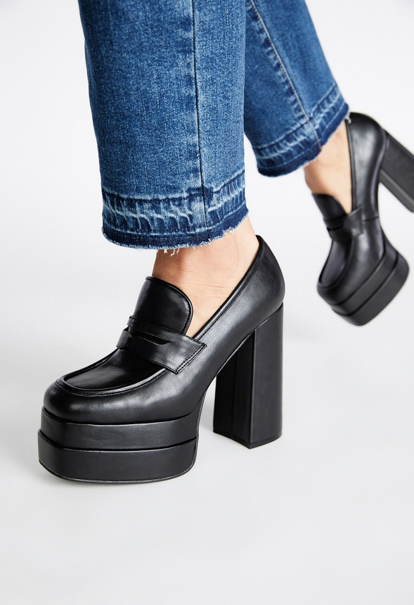 Margaux Platform Loafer Pump | JustFab