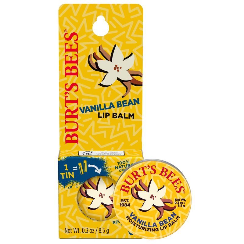 Burt's Bees Tin Lip Balm - Vanilla Bean - 0.3oz | Target