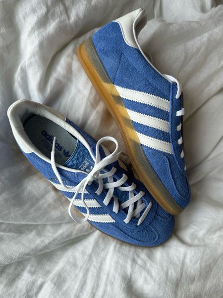 Adidas Indoor Gazelles in Blue Fusion! Predicting that these won’t be back on Adidas for a while, so I recommend a resale site! StockX is usually my go-to for brand new styles. Size down 1/2 size in this style. (Extensive samba sizing guide on my blog!)

#LTKshoecrush #LTKstyletip