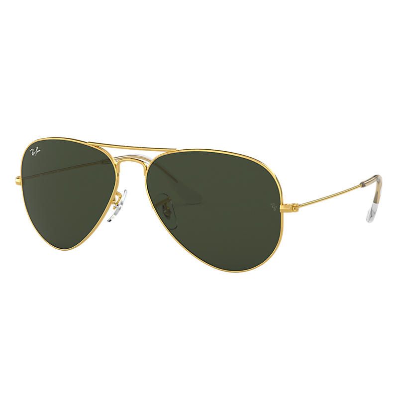 Ray-Ban Aviator Classic Gold Sunglasses, Green Lenses - Rb3025 | Ray-Ban (US)