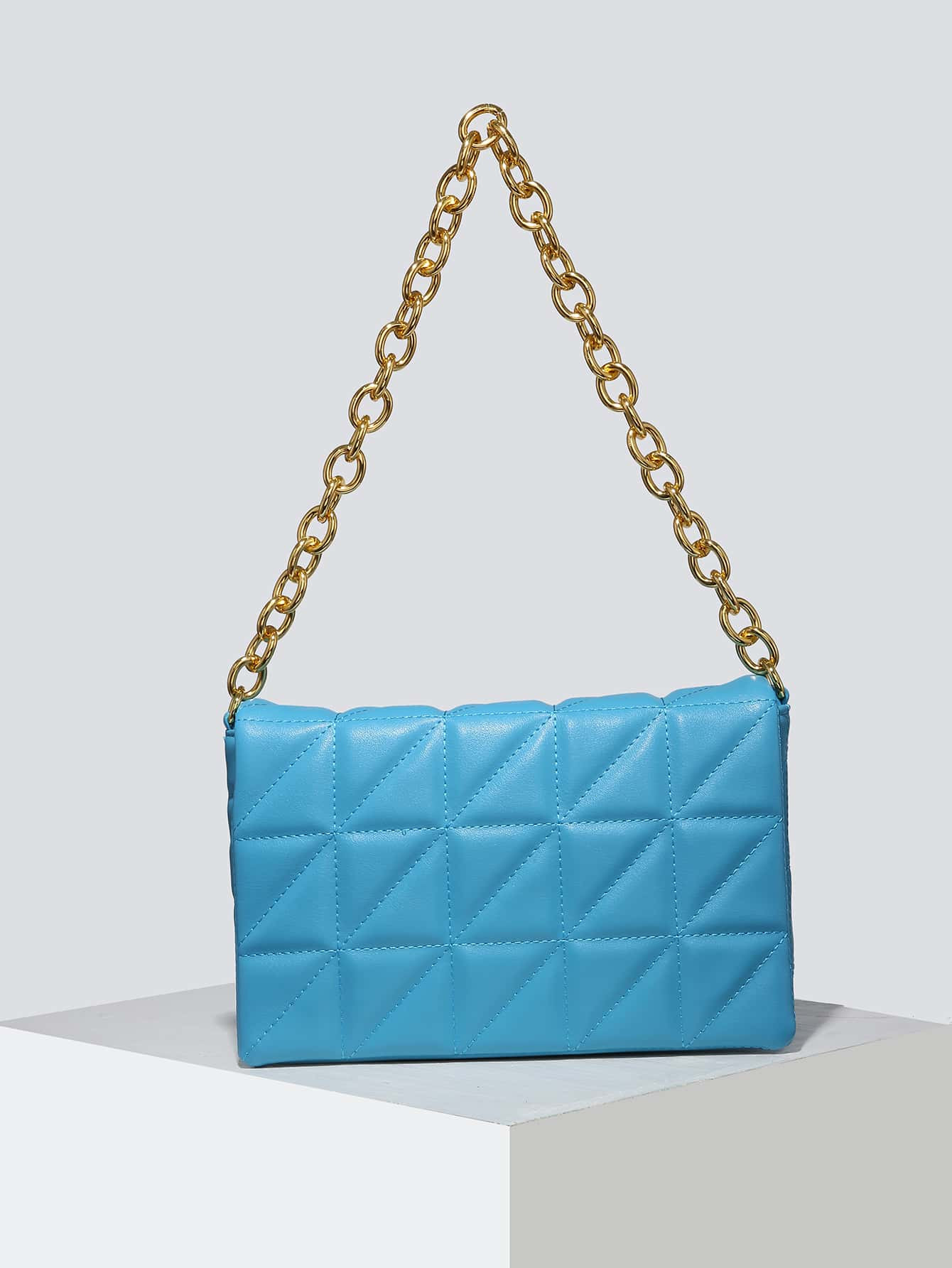 Minimalist Quilted Chain Square Bag | SHEIN