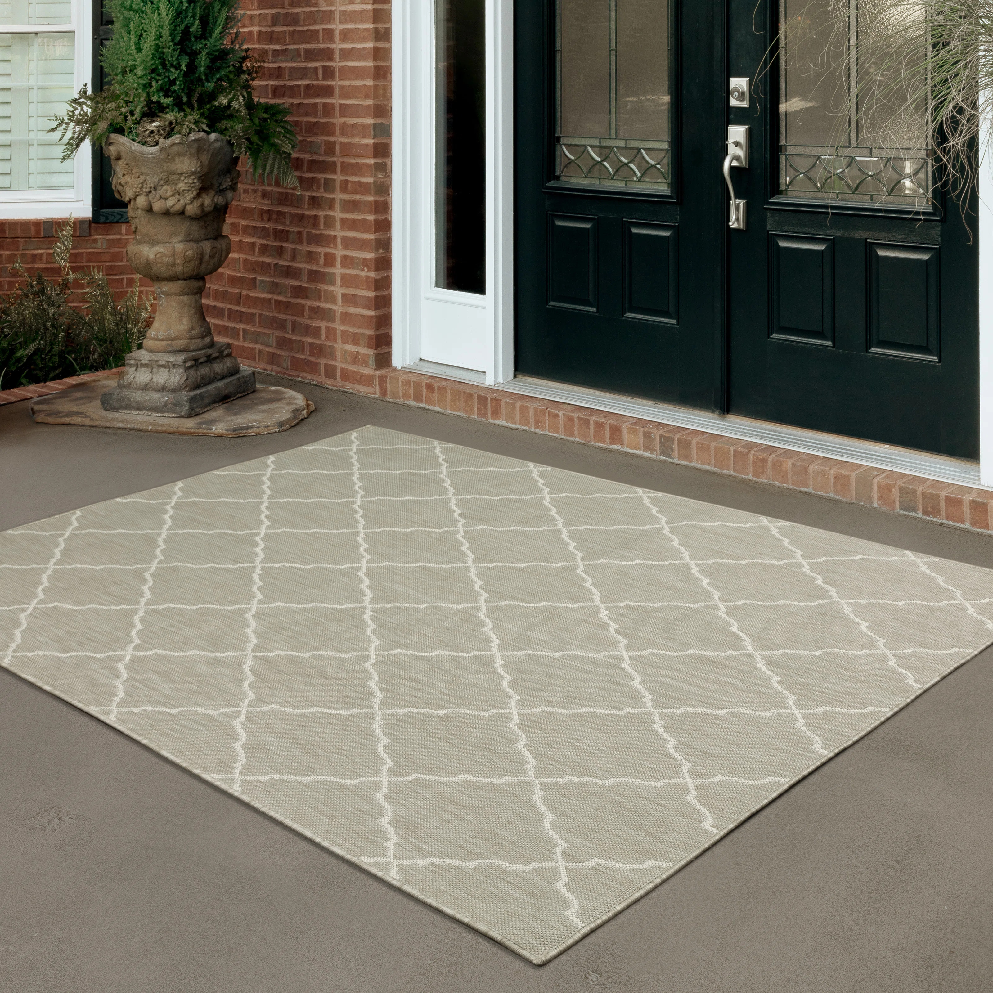 Canora Grey Mckenny Geometric Gray Indoor / Outdoor Area Rug & Reviews | Wayfair | Wayfair North America