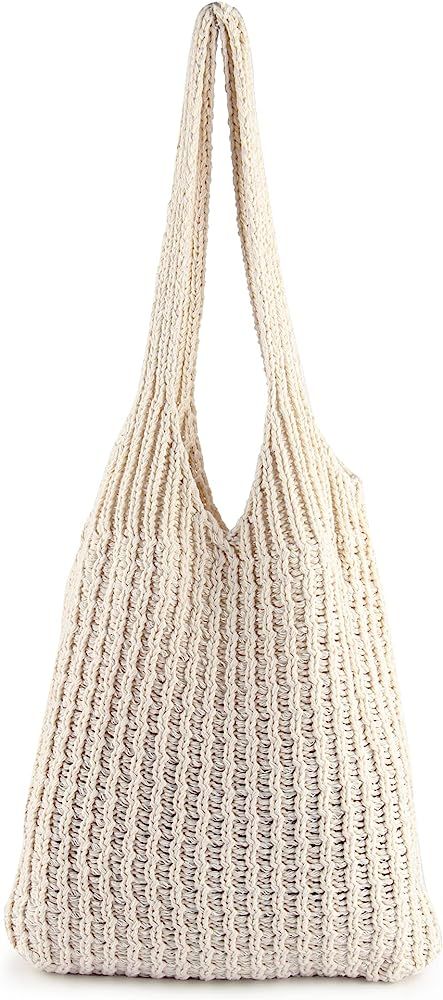 ENBEI Women's Shoulder Handbags Hand crocheted Bags large Shoulder Shopping Bag tote bag aestheti... | Amazon (US)