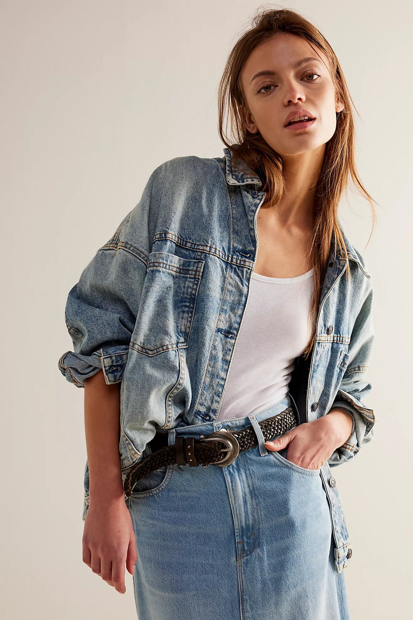 We The Free Opal Swing Denim Jacket | Free People (Global - UK&FR Excluded)